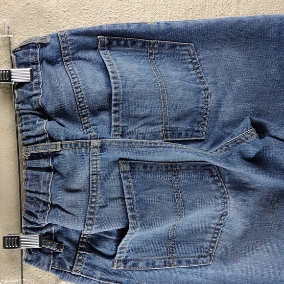 Children's Place Blue Medium Wash Five Pocket Straight Leg Adjustable Waist Jean - Picture 11 of 13